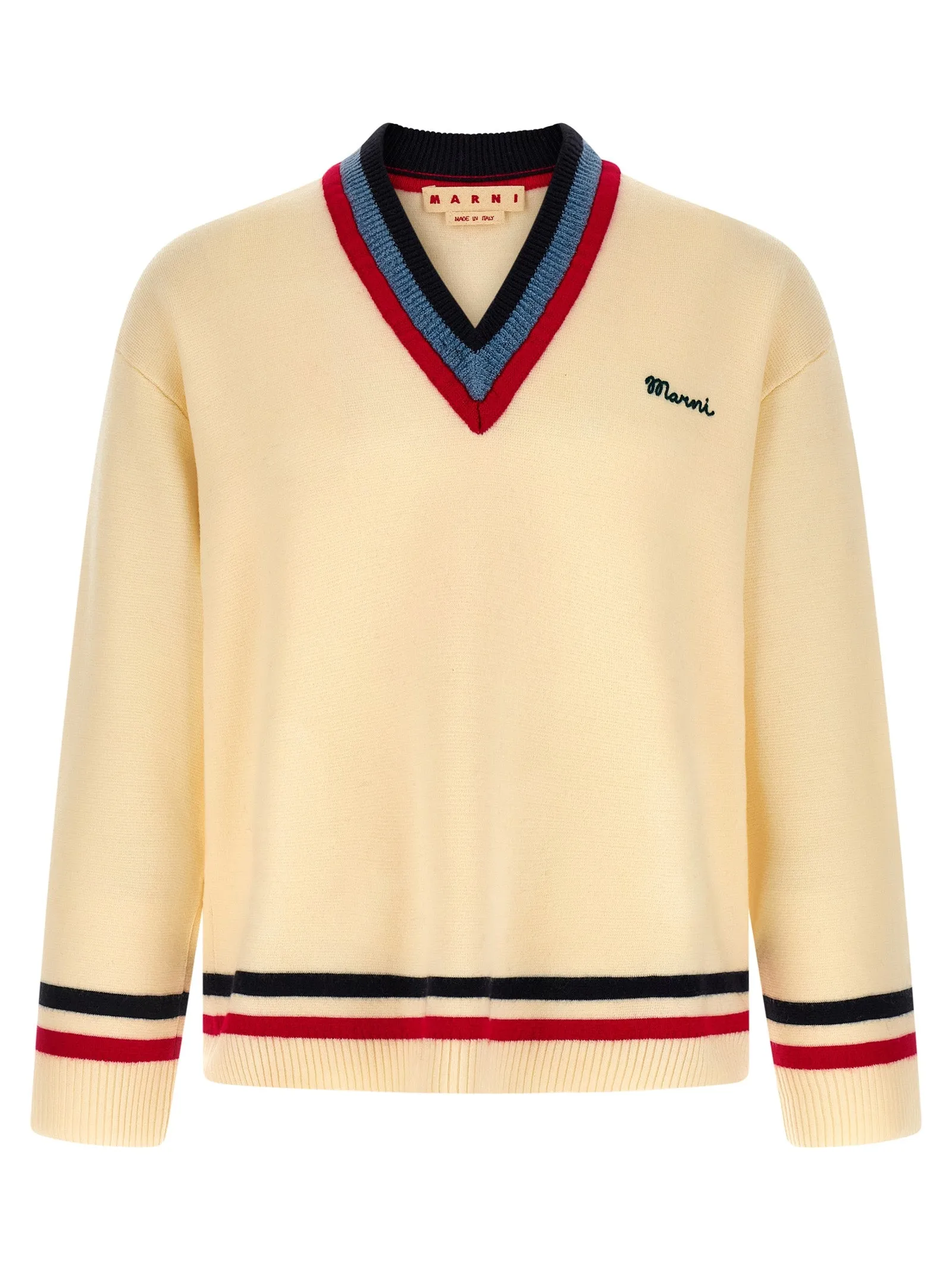 Logo Embroidery Sweater Sweaters And Cardigans Beige sold by Wanan Luxury