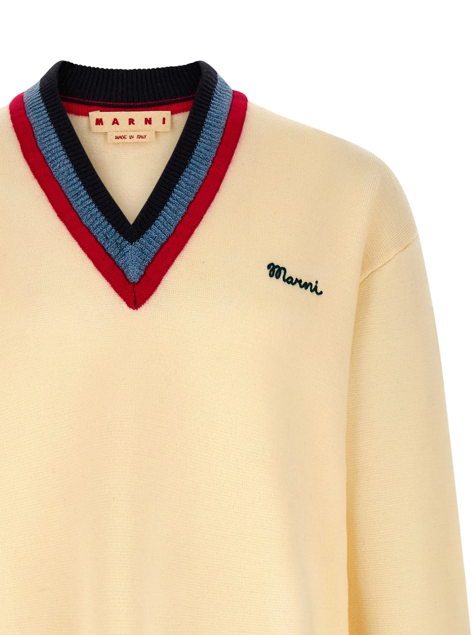 Logo Embroidery Sweater Sweaters And Cardigans Beige sold by Wanan Luxury product image thumbnail 3
