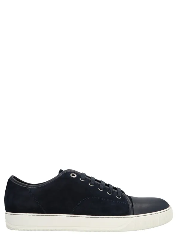 Suede Sneakers Blue made by Lanvin