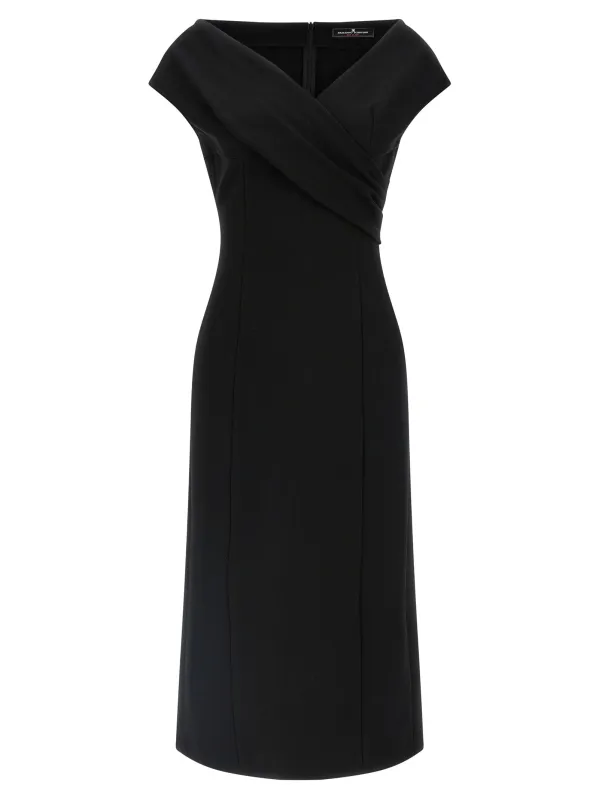 Crossover Dress Dresses Black made by Ermanno Scervino