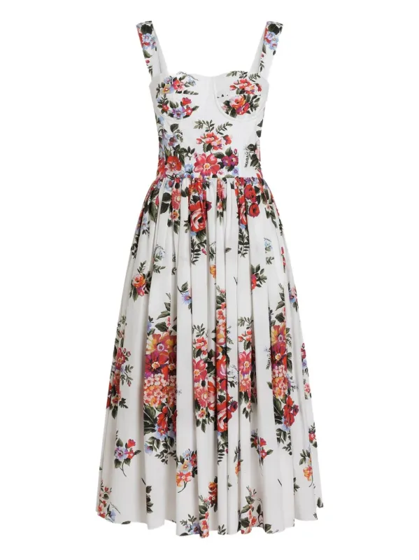 Flower Print Long Dress made by Dolce & Gabanna