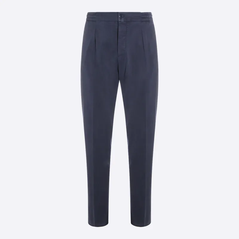 Trousers Light Blue made by Kiton