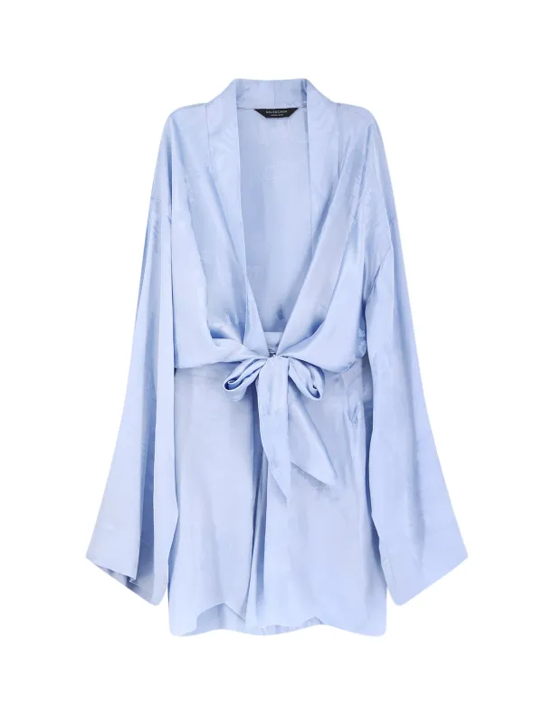 Wrap Silk Mini Dress sold by Wanan Luxury