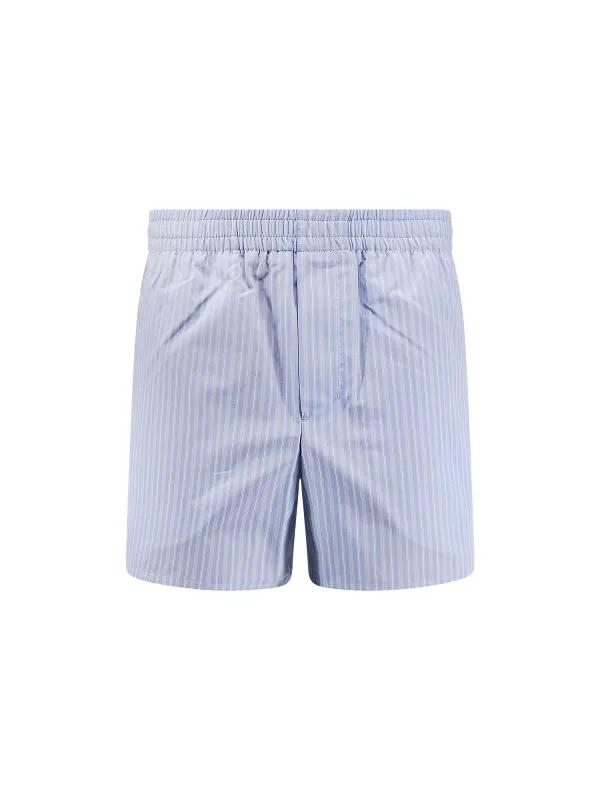 Cotton Bermuda Shorts With Striped Pattern sold by Wanan Luxury