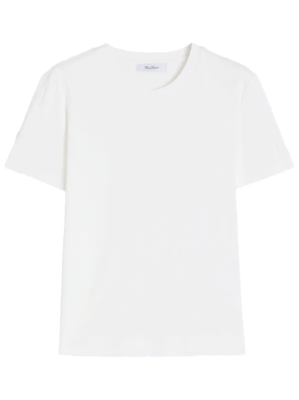 Tone On Tone Embroidered Logo Cotton T-Shirt sold by Wanan Luxury