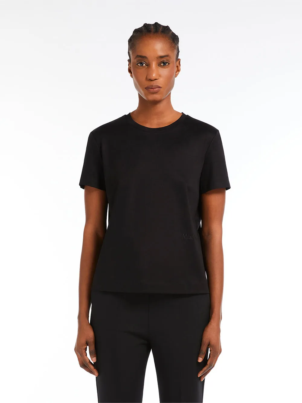 Tone On Tone Embroidered Logo Cotton T-Shirt sold by Wanan Luxury product image thumbnail 2