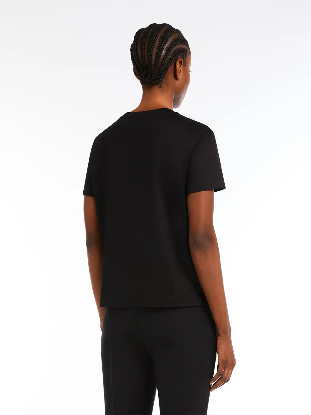 Tone On Tone Embroidered Logo Cotton T-Shirt sold by Wanan Luxury product image thumbnail 3