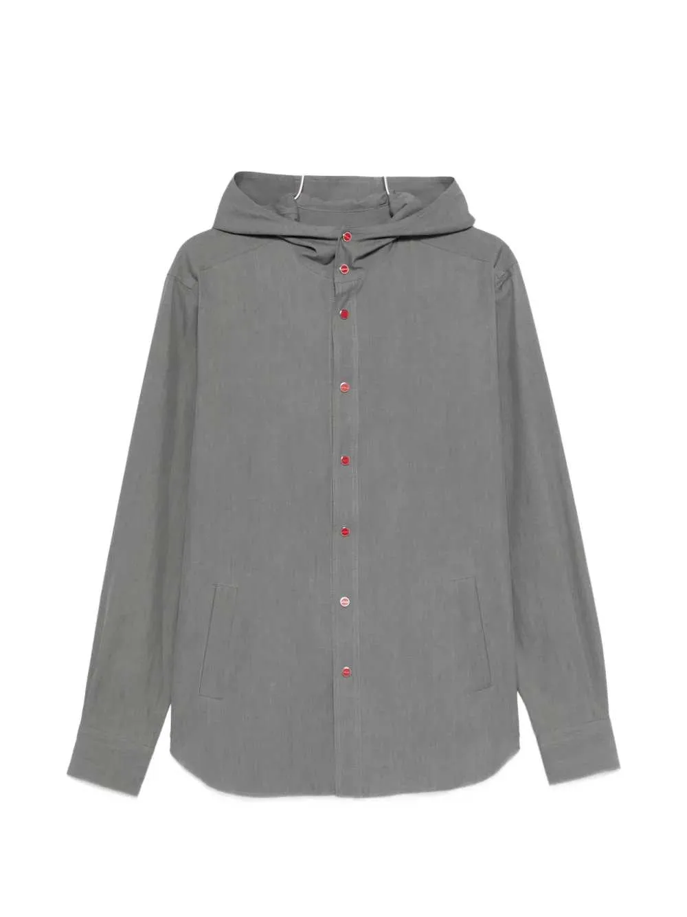 Hooded Button-Up Shirt sold by Wanan Luxury