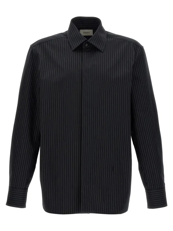 Striped Shirt Shirt And Blouse White/Black made by Yves Saint Laurent