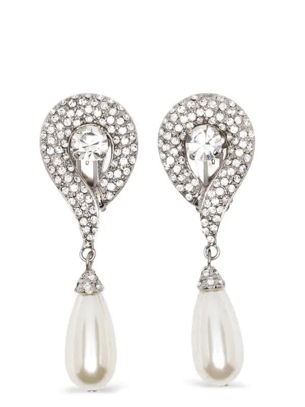 Pendant Pearl Earrings Jewelry Silver sold by Wanan Luxury