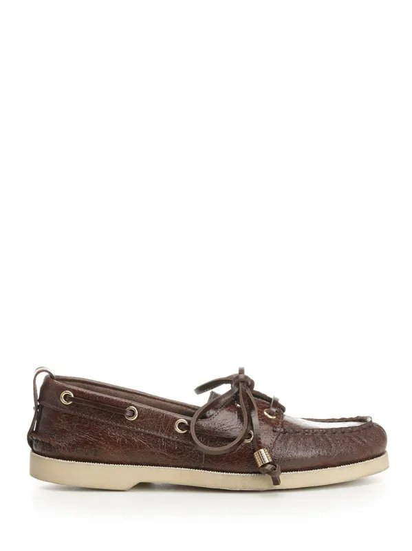 Boat Moccasin Scarpe Basse Brown sold by Wanan Luxury