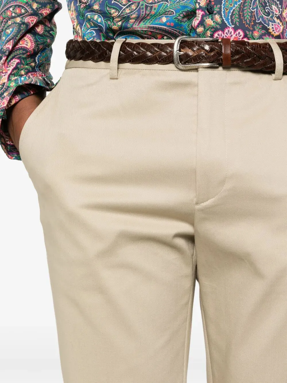 Roma Cotton Straight-Leg Trousers sold by Wanan Luxury product image thumbnail 5