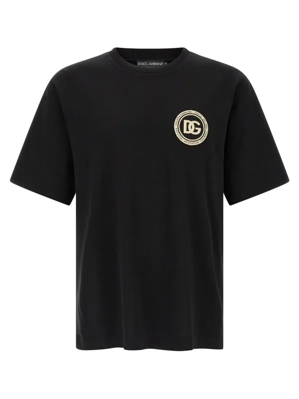 Dg T-Shirt Black made by Dolce & Gabanna