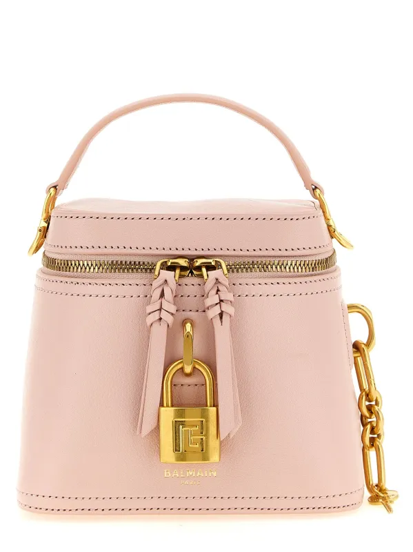 Pulse Vanity Hand Bags Pink made by Balmain