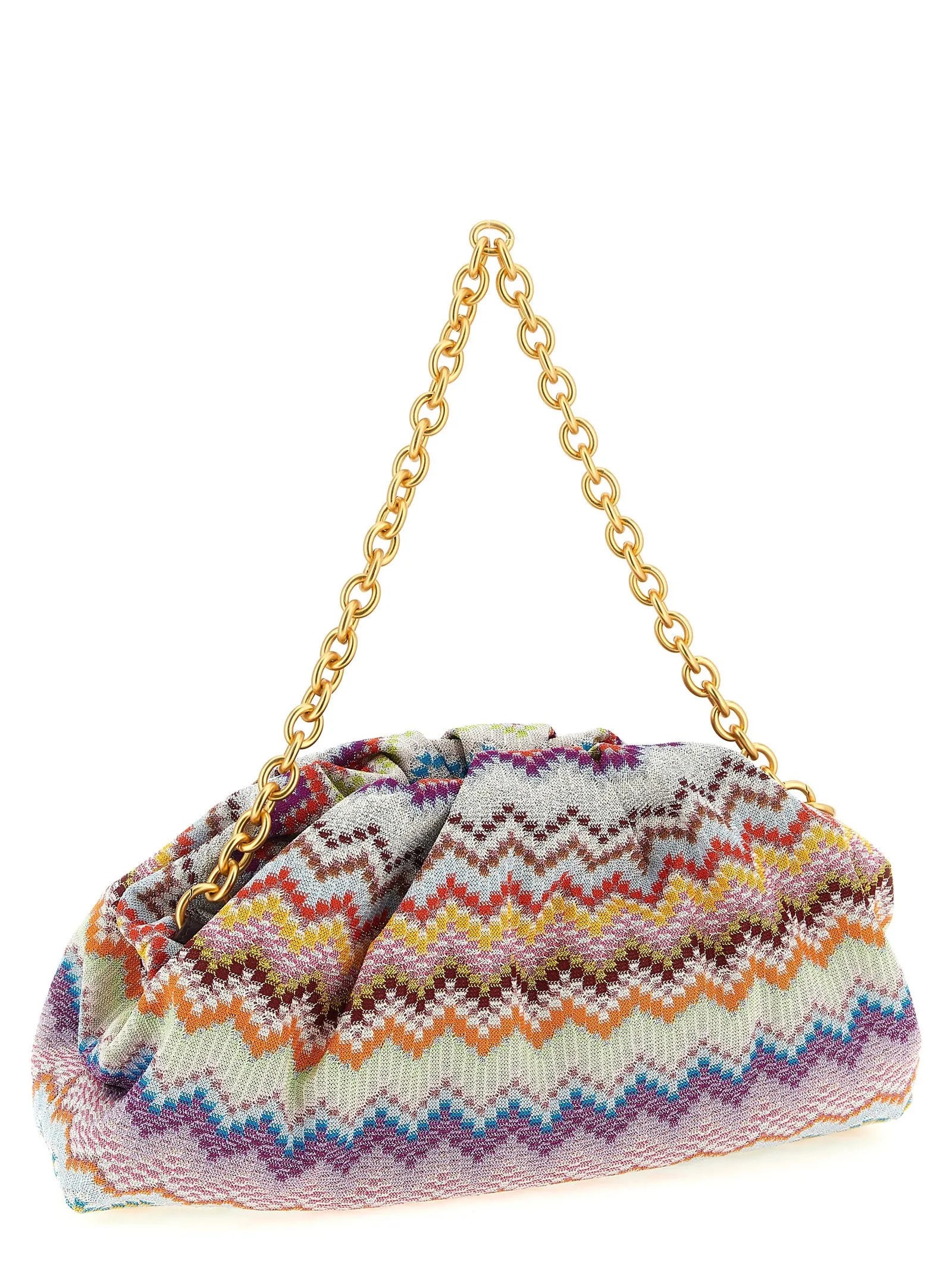 Zig Zag Lurex Shoulder Bags Multicolor sold by Wanan Luxury product image thumbnail 2