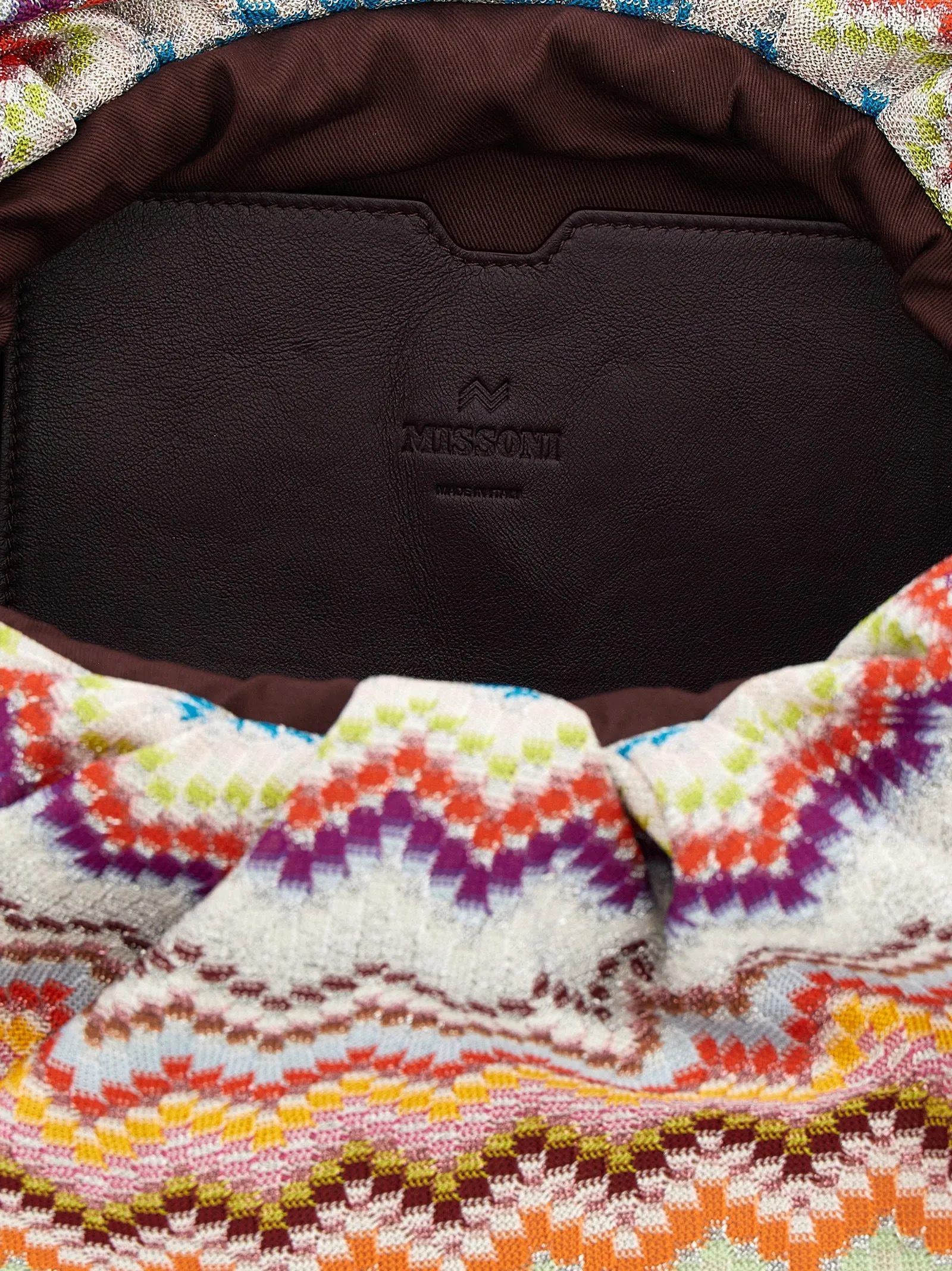 Zig Zag Lurex Shoulder Bags Multicolor sold by Wanan Luxury product image thumbnail 4