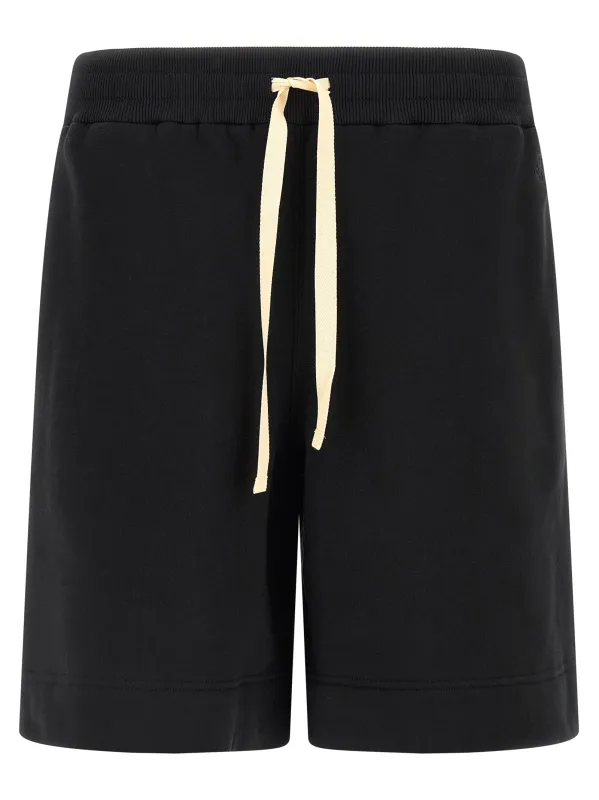Embroidered Logo Bermuda Shorts Bermuda And Short Black sold by Wanan Luxury