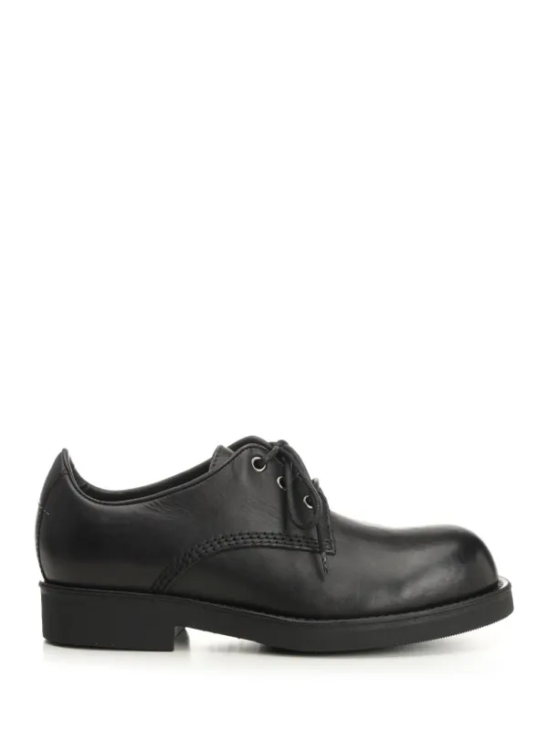 Mm6 Maison Margiela Derby In Leather Scarpe Basse Black sold by Wanan Luxury