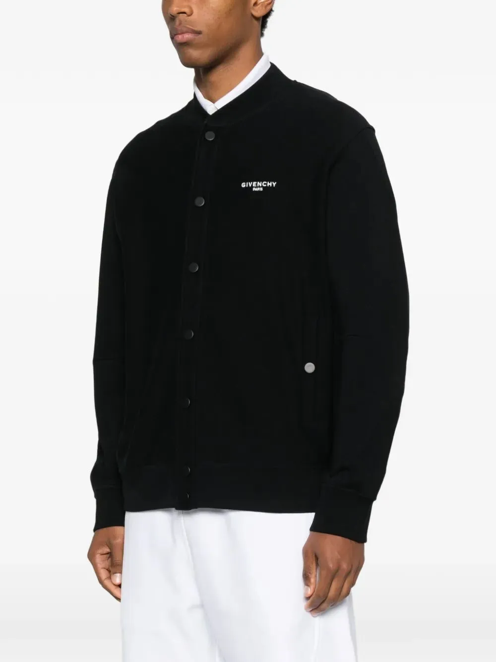 Couture Seam Fleece Cardigan With Givenchy Embroidery sold by Wanan Luxury product image thumbnail 4