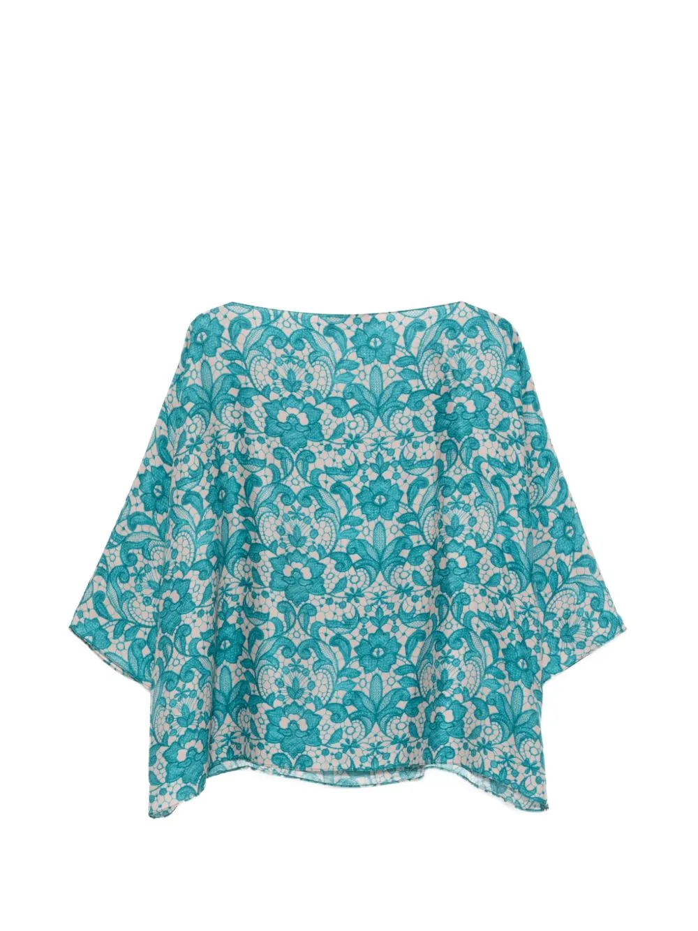 Laura Printed Silk Blouse sold by Wanan Luxury product image thumbnail 3