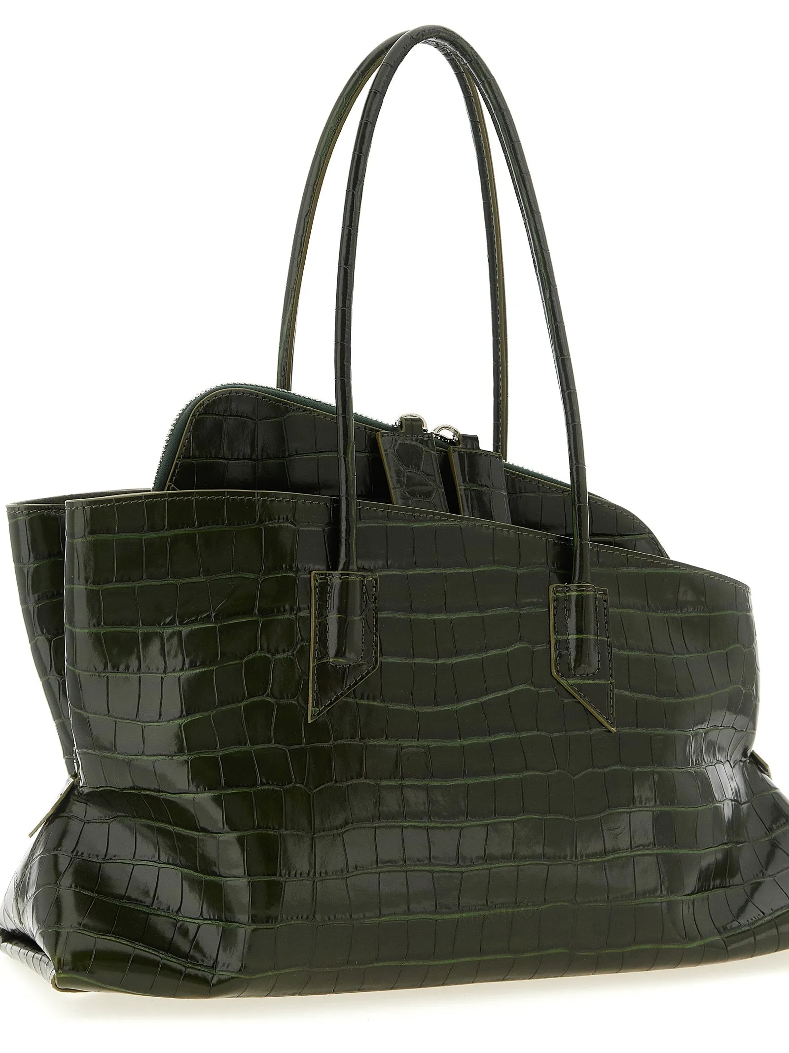 La Passeggiata Medium Shoulder Bags Green sold by Wanan Luxury product image thumbnail 3