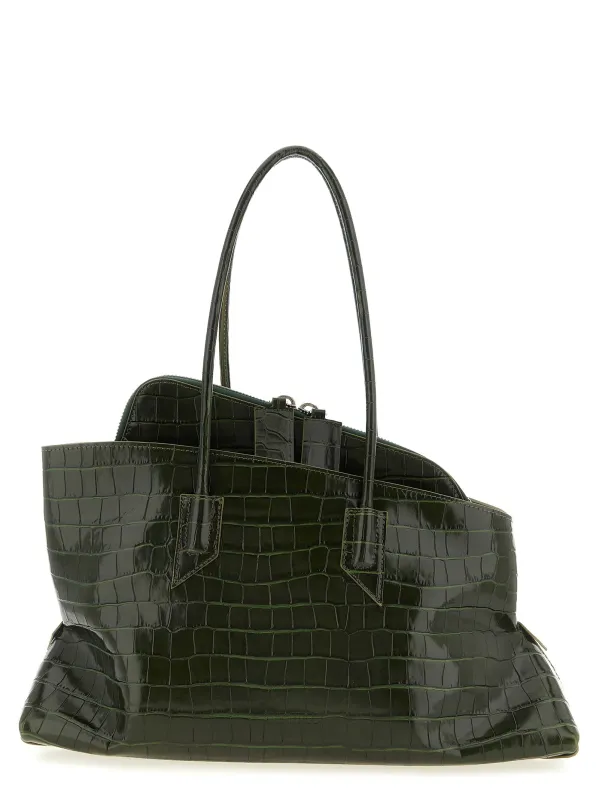 La Passeggiata Medium Shoulder Bags Green sold by Wanan Luxury