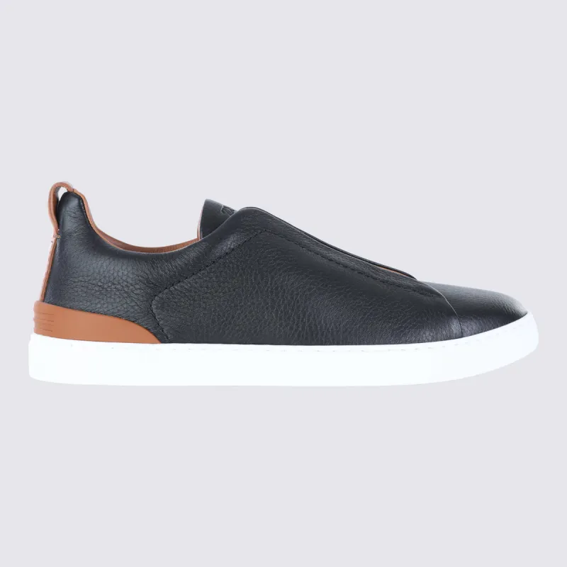 Sneakers Blacks And Greys made by Ermenegildo Zegna
