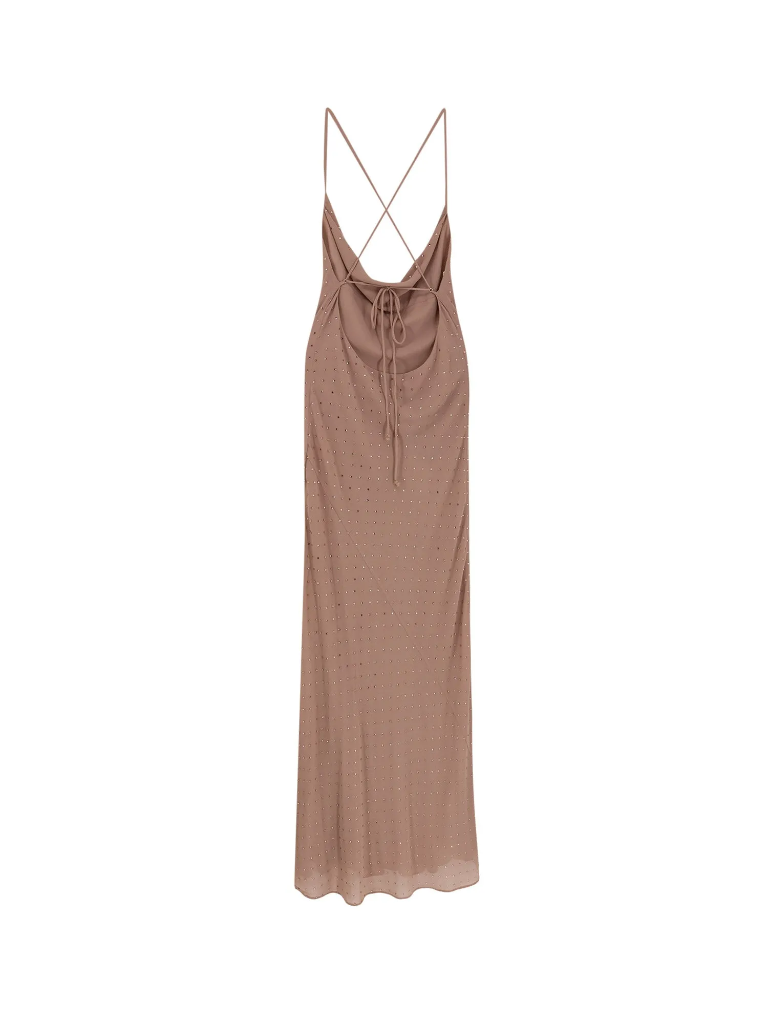 Farro Long Dress With Rhinestones sold by Wanan Luxury product image thumbnail 2
