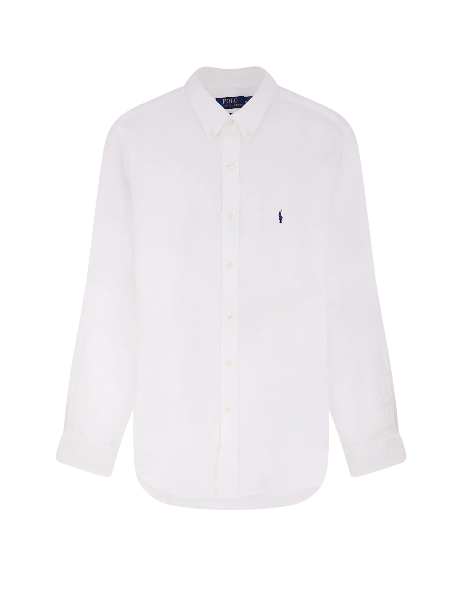 Linen Shirt With Embroidered Logo On The Front sold by Wanan Luxury