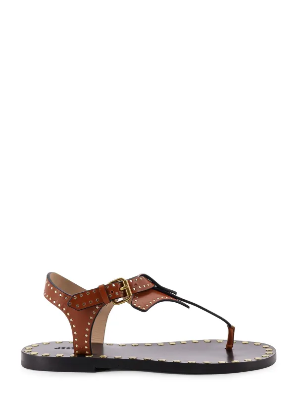 Joonya Flat Leather Sandals made by Isabel Marant
