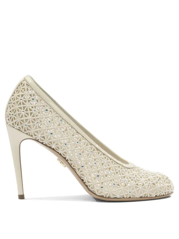 Heeled Shoes White made by Salvatore Ferragamo