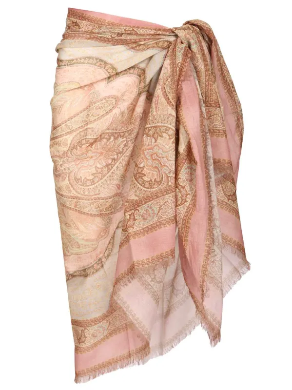 Cotton Pareo Skirts Multicolor made by Zimmermann