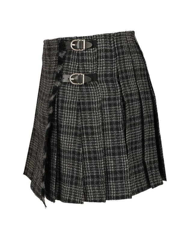 Wool Kilt Skirt Skirts Multicolor sold by Wanan Luxury