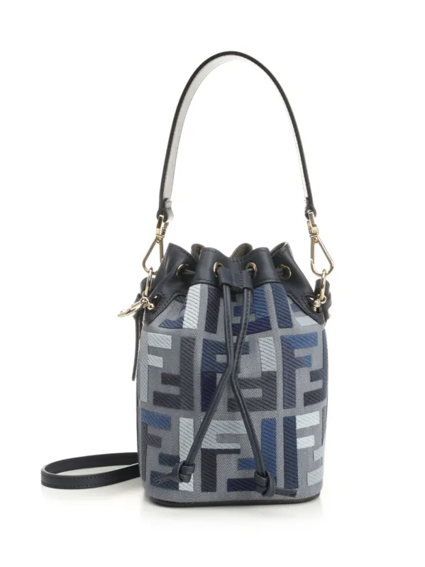 Mon Tresor Handbags Blue made by Fendi