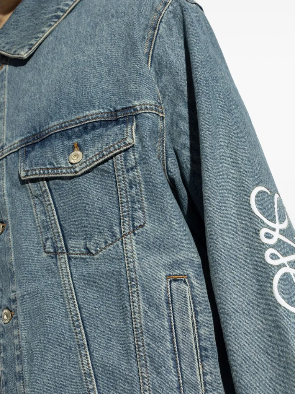 Anagram Denim Jacket sold by Wanan Luxury product image thumbnail 5