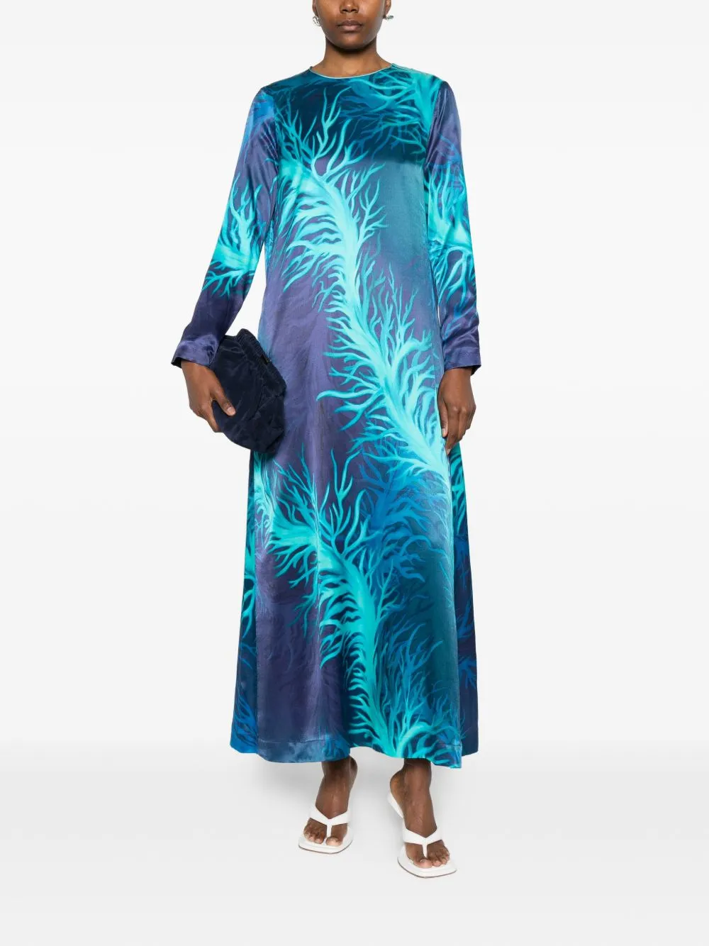 Printed Silk Dress sold by Wanan Luxury product image thumbnail 2