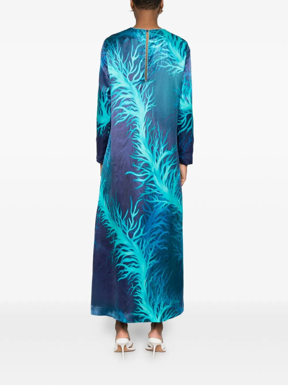 Printed Silk Dress sold by Wanan Luxury product image thumbnail 3