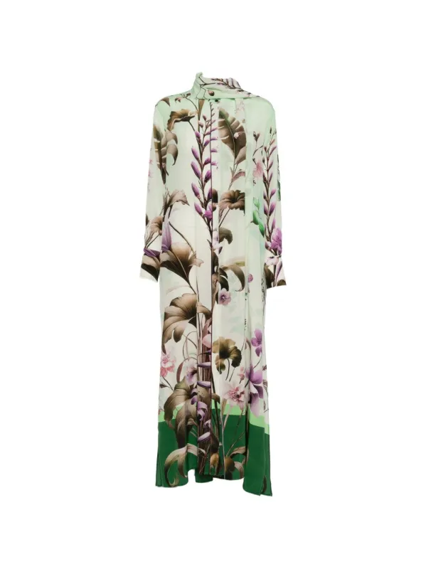 Printed Silk Dress sold by Wanan Luxury