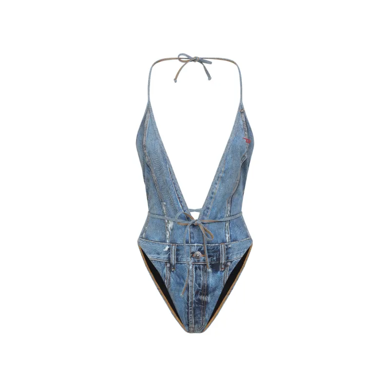 One-Pieces Blue sold by Wanan Luxury