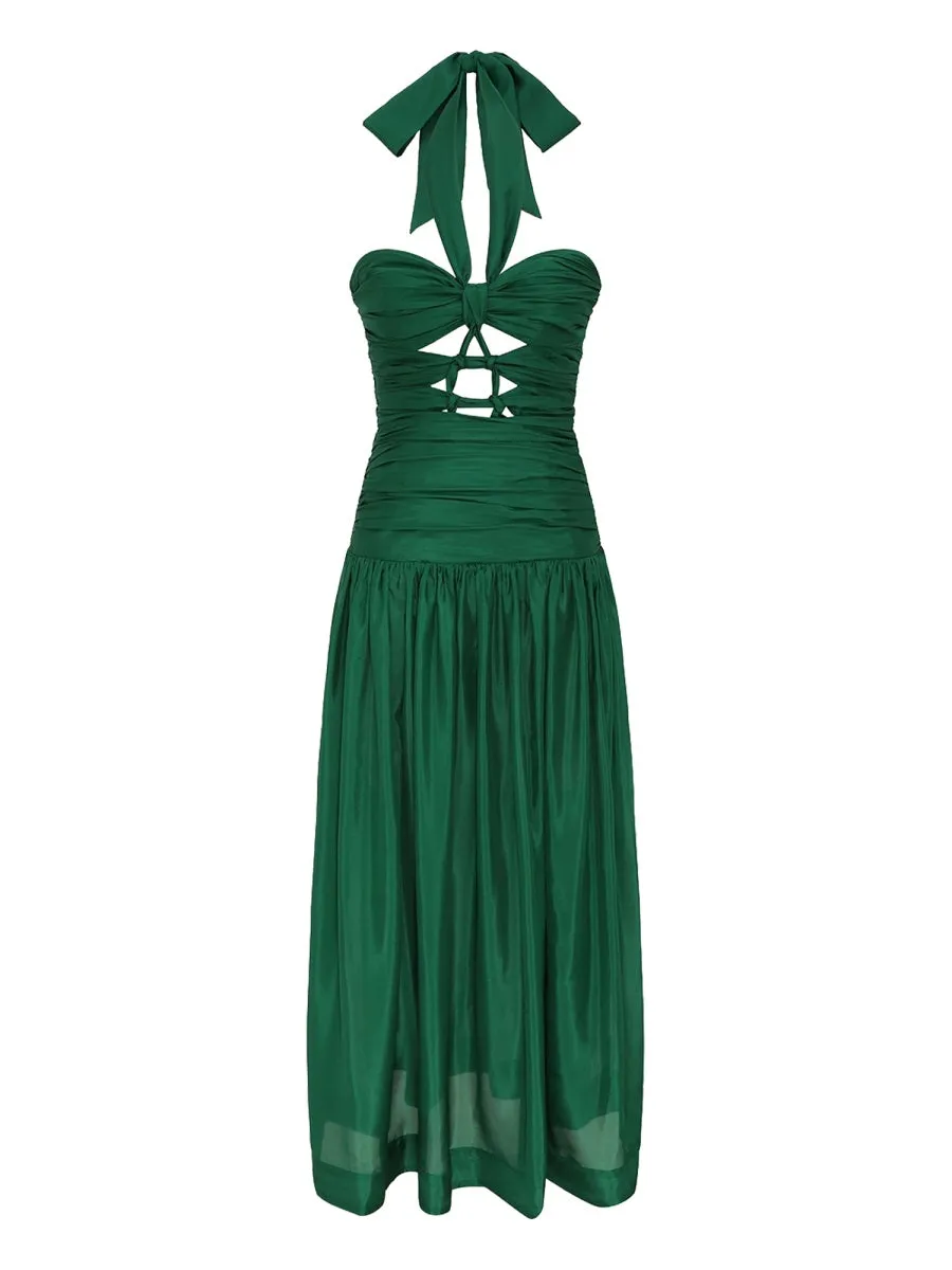 Midi Dress With Knots "Daylight" sold by Wanan Luxury product image thumbnail 3