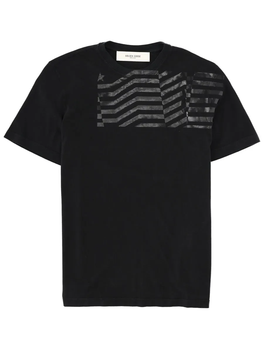 T-Shirt With "Flag" Print sold by Wanan Luxury