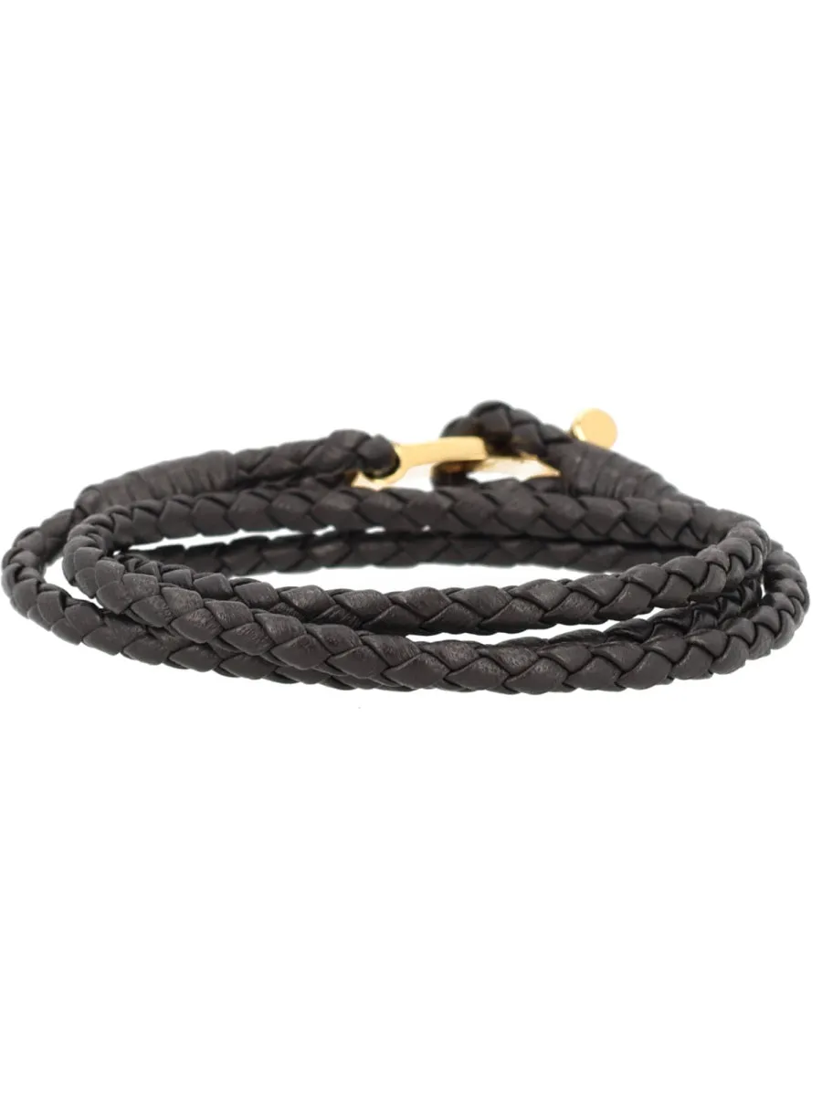 Braided Leather Bracelet sold by Wanan Luxury product image thumbnail 2