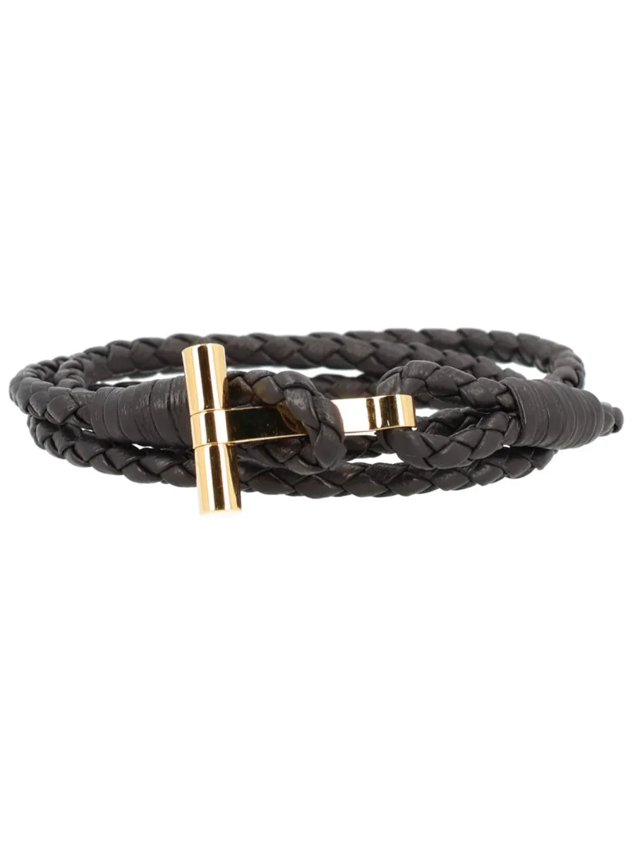 Braided Leather Bracelet sold by Wanan Luxury