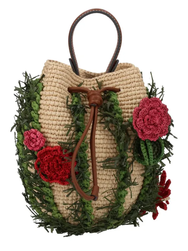 "Cactus" Bag With Floral Details sold by Wanan Luxury