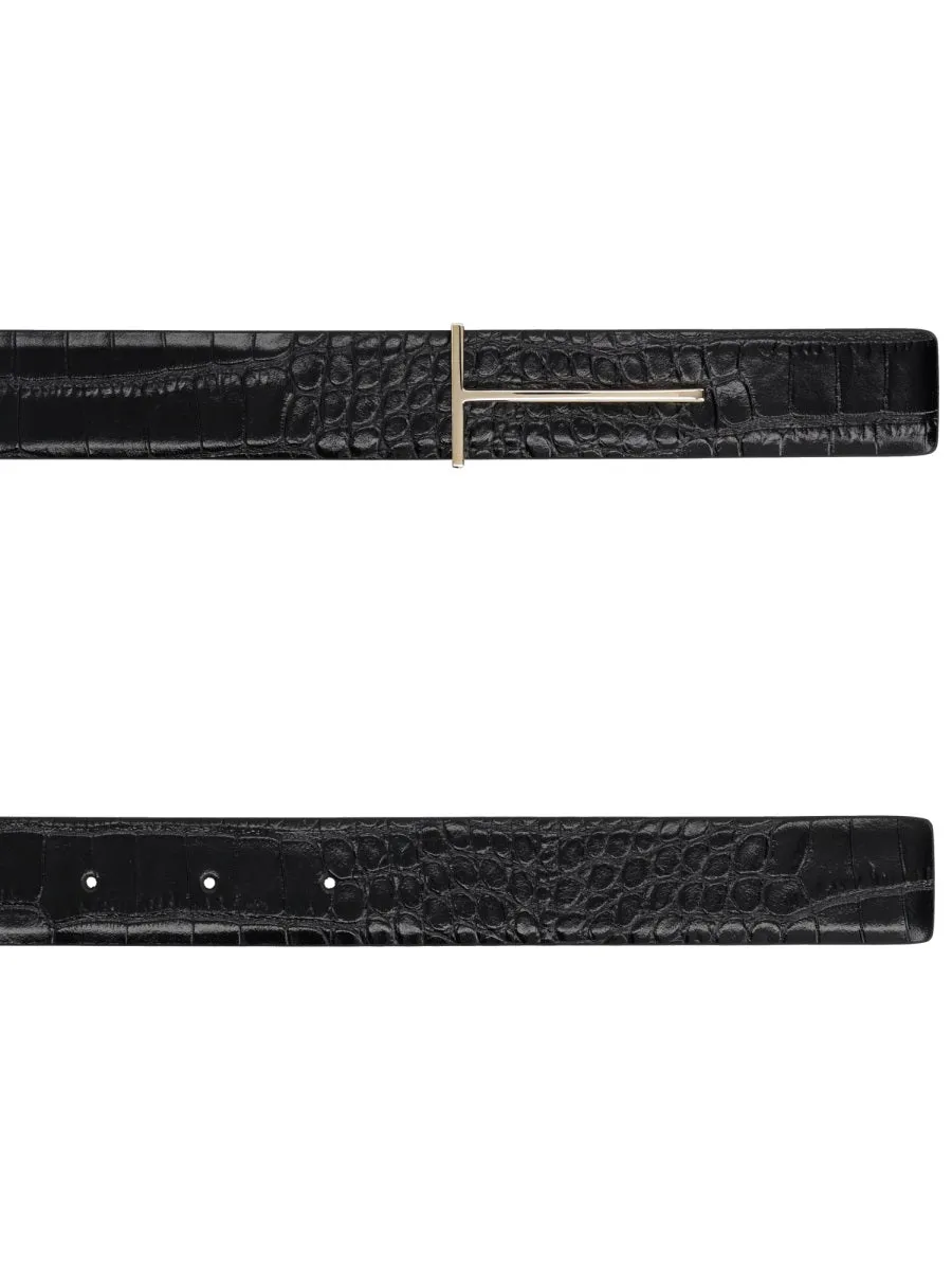 Belt With Buckle "T" sold by Wanan Luxury product image thumbnail 2