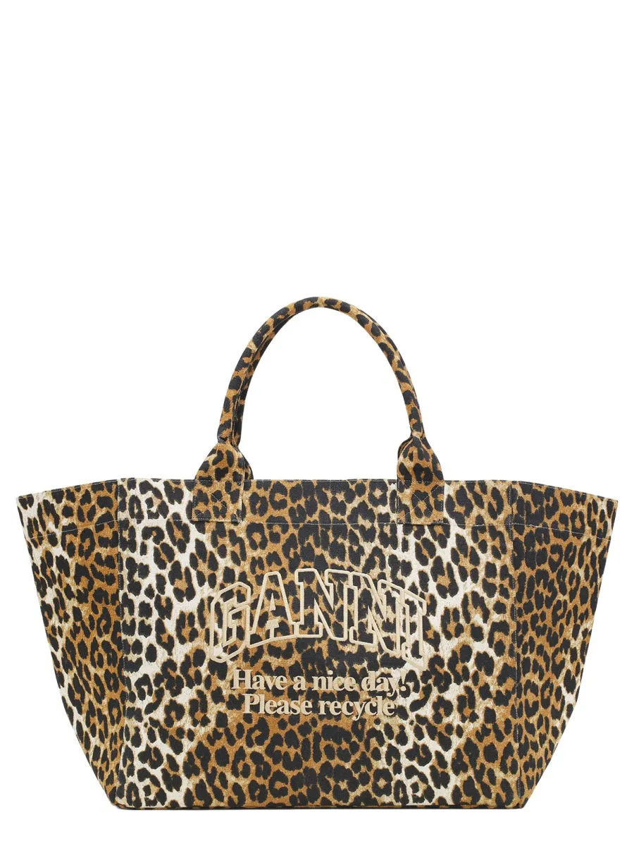 "Leopard Xxl" Tote Bag sold by Wanan Luxury