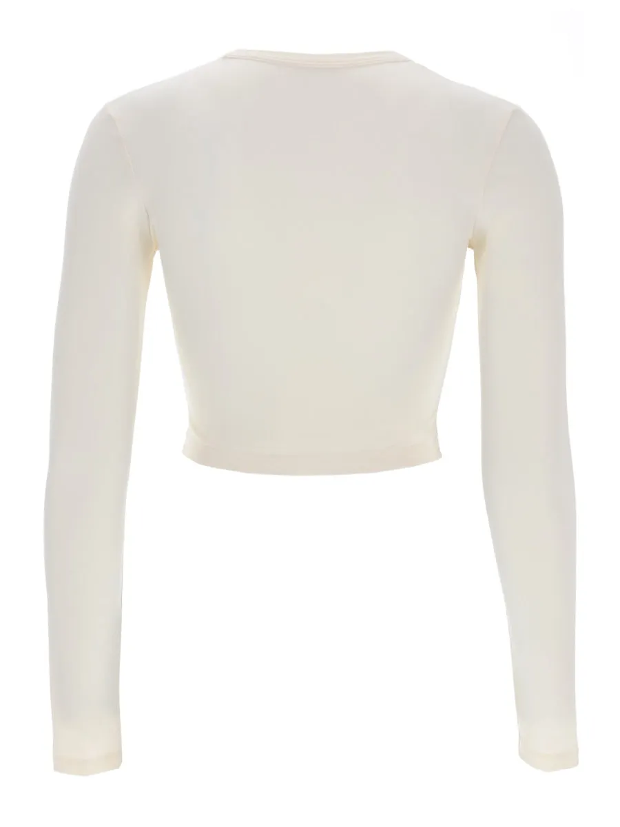 Cropped Top With Logo sold by Wanan Luxury product image thumbnail 2