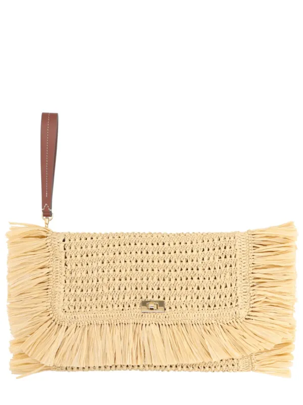 Oversize Raffia Clutch Bag sold by Wanan Luxury