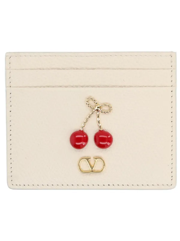 "Cherryfic" Card Holder made by Valentino Garavani