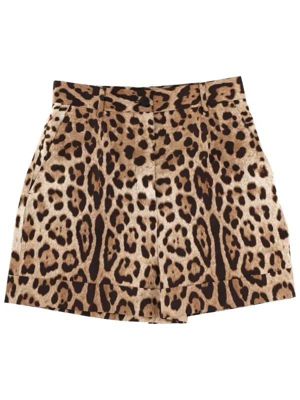 Leopard Print Shorts sold by Wanan Luxury
